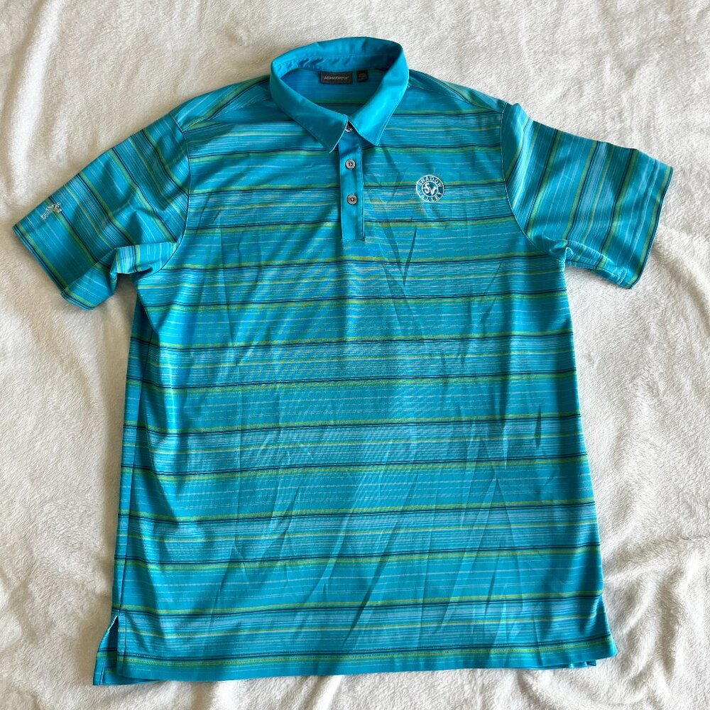 Ashworth Shadow Valley Polo Golf Shirt Men's Large